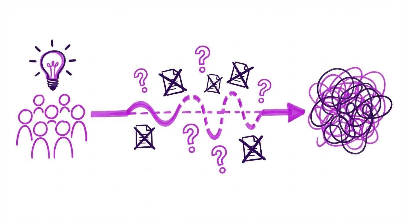 The old agency model — context drifting over time